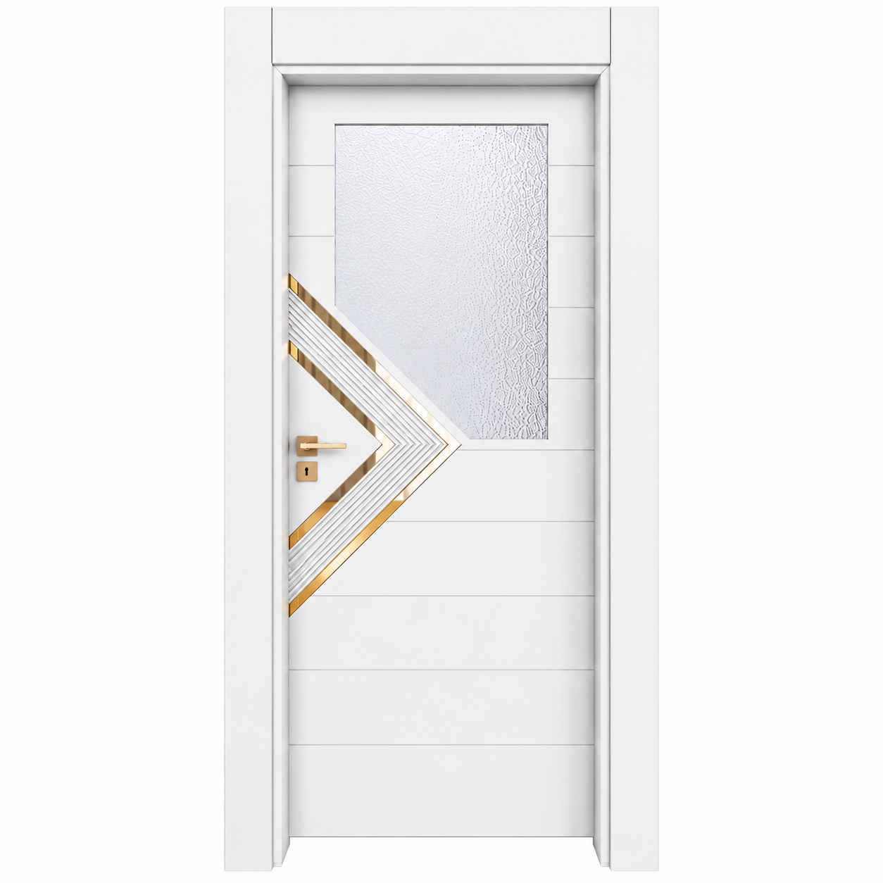 BY-6008V Porte intérieure Laqué  Vitrée